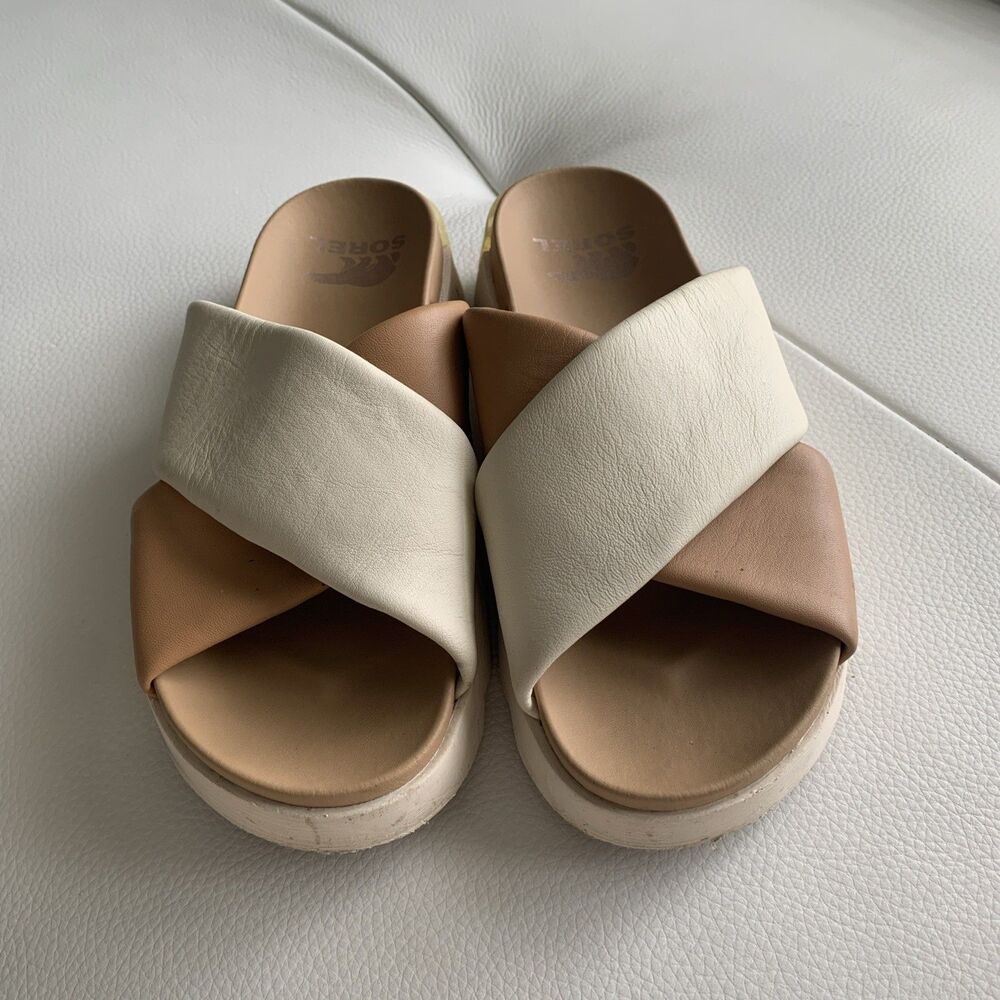 sorel sandals women Size 9.5 Beige